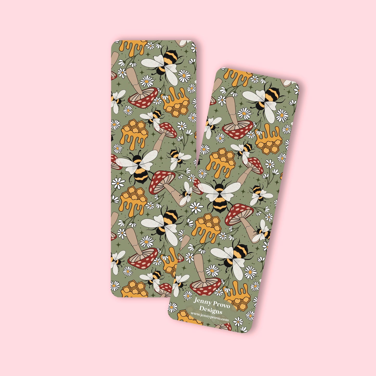 Bee Mushroom Bookmark