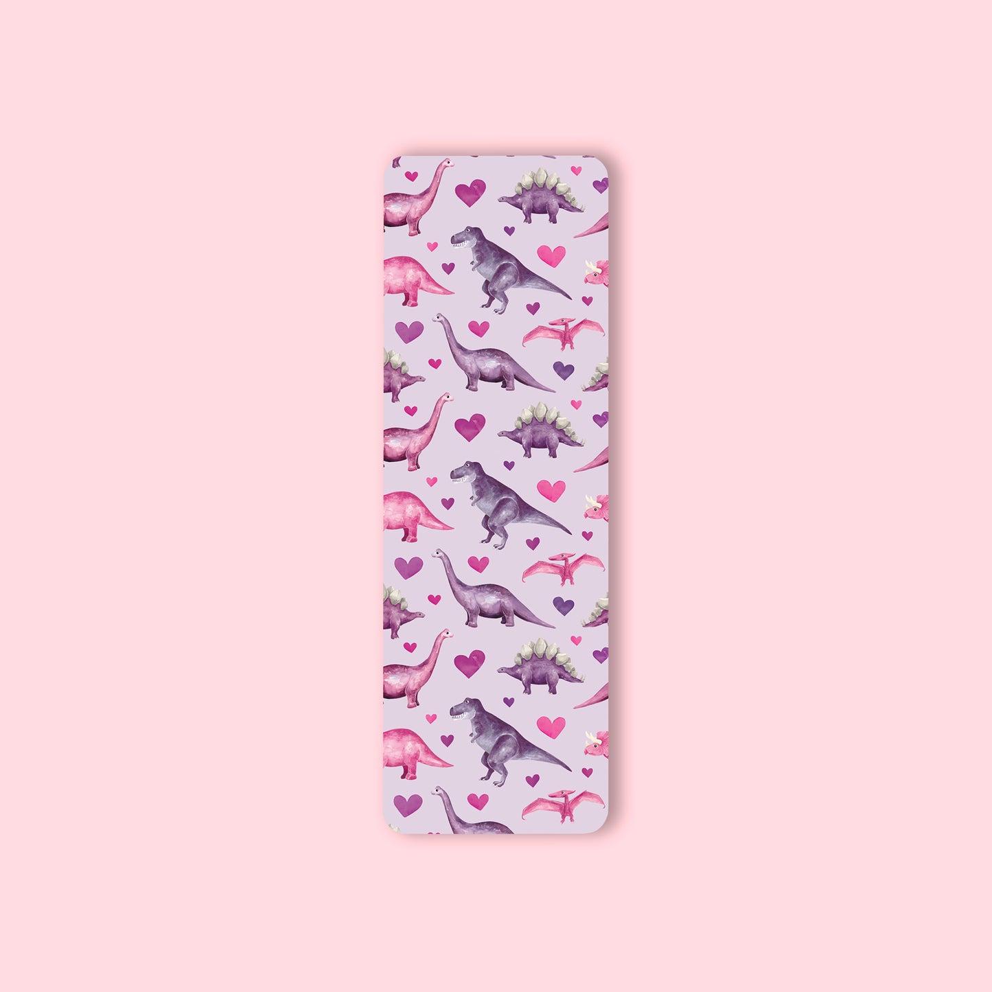 Pink and Purple Dinosaurs Bookmark