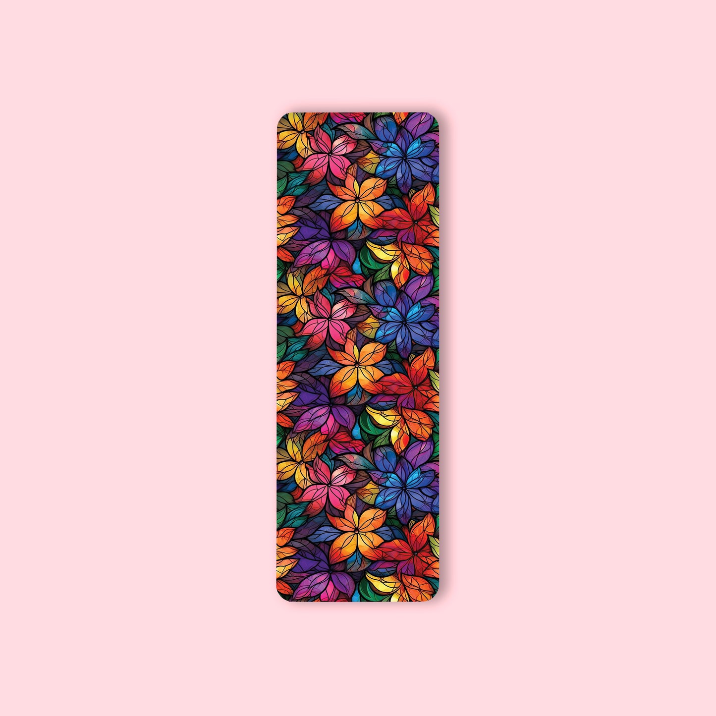 Stained Glass Floral Bookmark