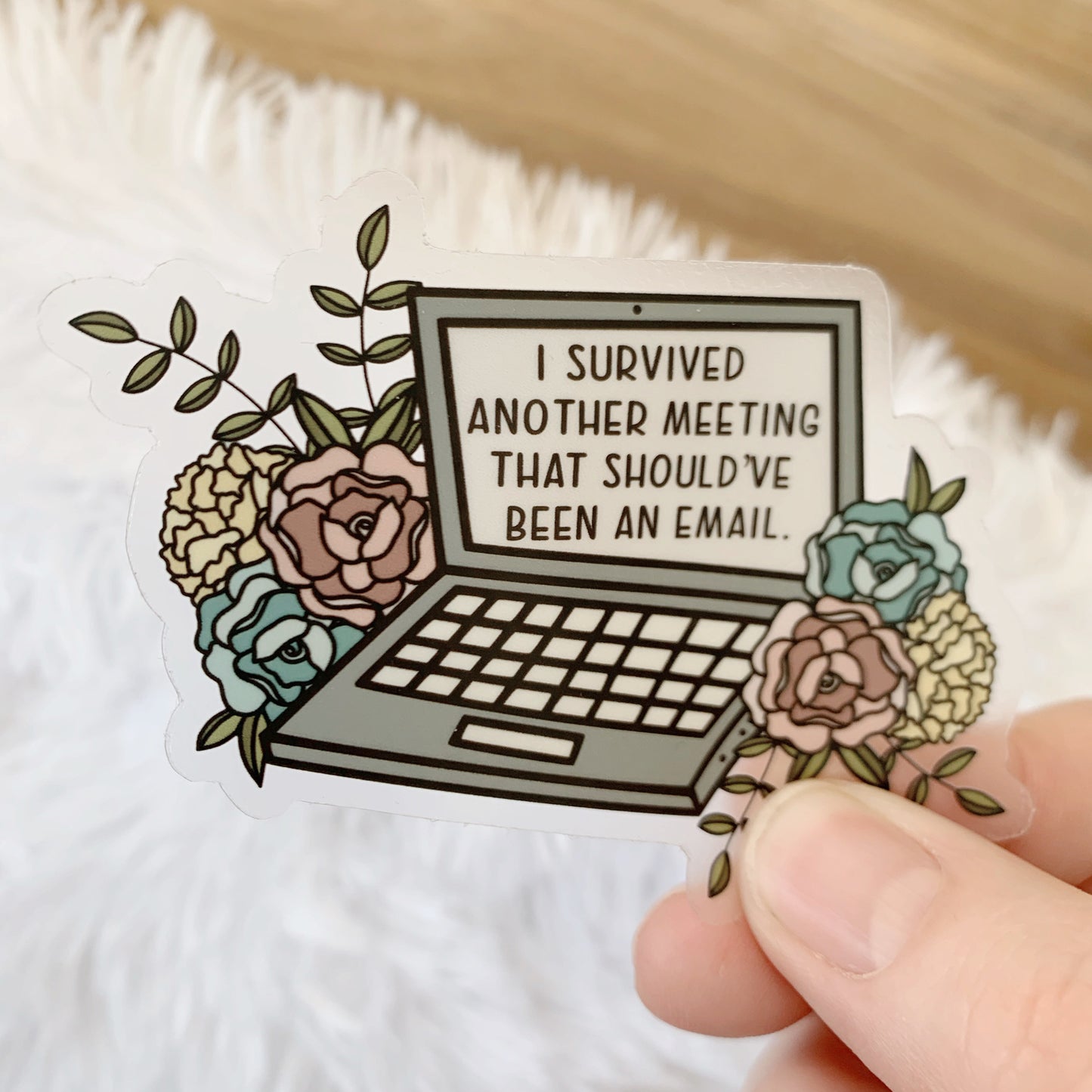 CLEAR Meeting that Should've Been an Email Sticker, 3 x 2.65 in