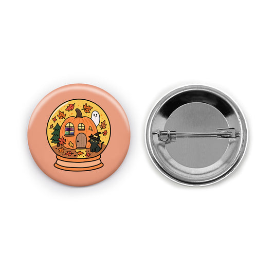 Spooky Globe Pin-back Button
