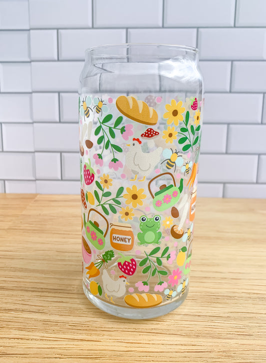 Cottage Core Glass - 20oz