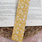 Yellow Floral Bookmark, 2 x 8"