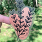 CLEAR Floral Boho Human Rights Sticker, 2.49 x 4 in