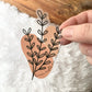 CLEAR Floral Boho Human Rights Sticker, 2.49 x 4 in