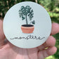 Monstera Plant Sticker, 3 x 3 in