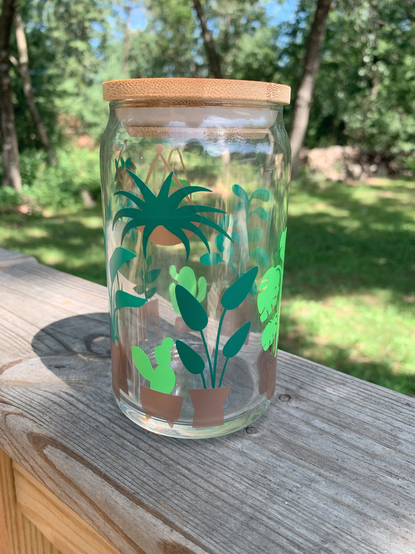 Potted and Hanging Plants Iced Coffee Glass - 16oz